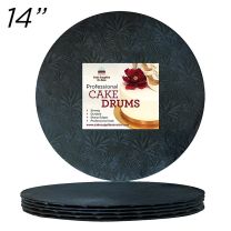 14" Black Round Thin Drum 1/4", 12 count