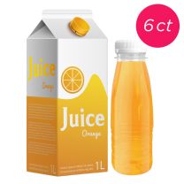 17 oz. (500 ml) Empty Plastic Juice Bottles Bulk with Caps, 6 ct. 