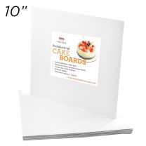 10" Square Coated Cakeboard, 6 ct