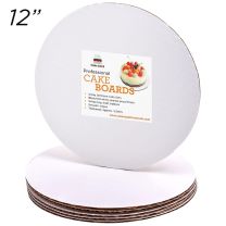 12" Round Coated Cakeboard, 12 ct