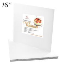 16" Square Coated Cakeboard, 12 ct