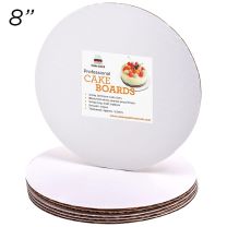 8" Round Coated Cakeboard, 6 ct